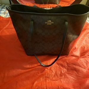 Hobo coach bag brown and black